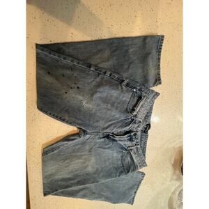 AEROPOSTALE SLIM BOOT CUT TATTOO ARTIST DENIM MENS 34 X 32